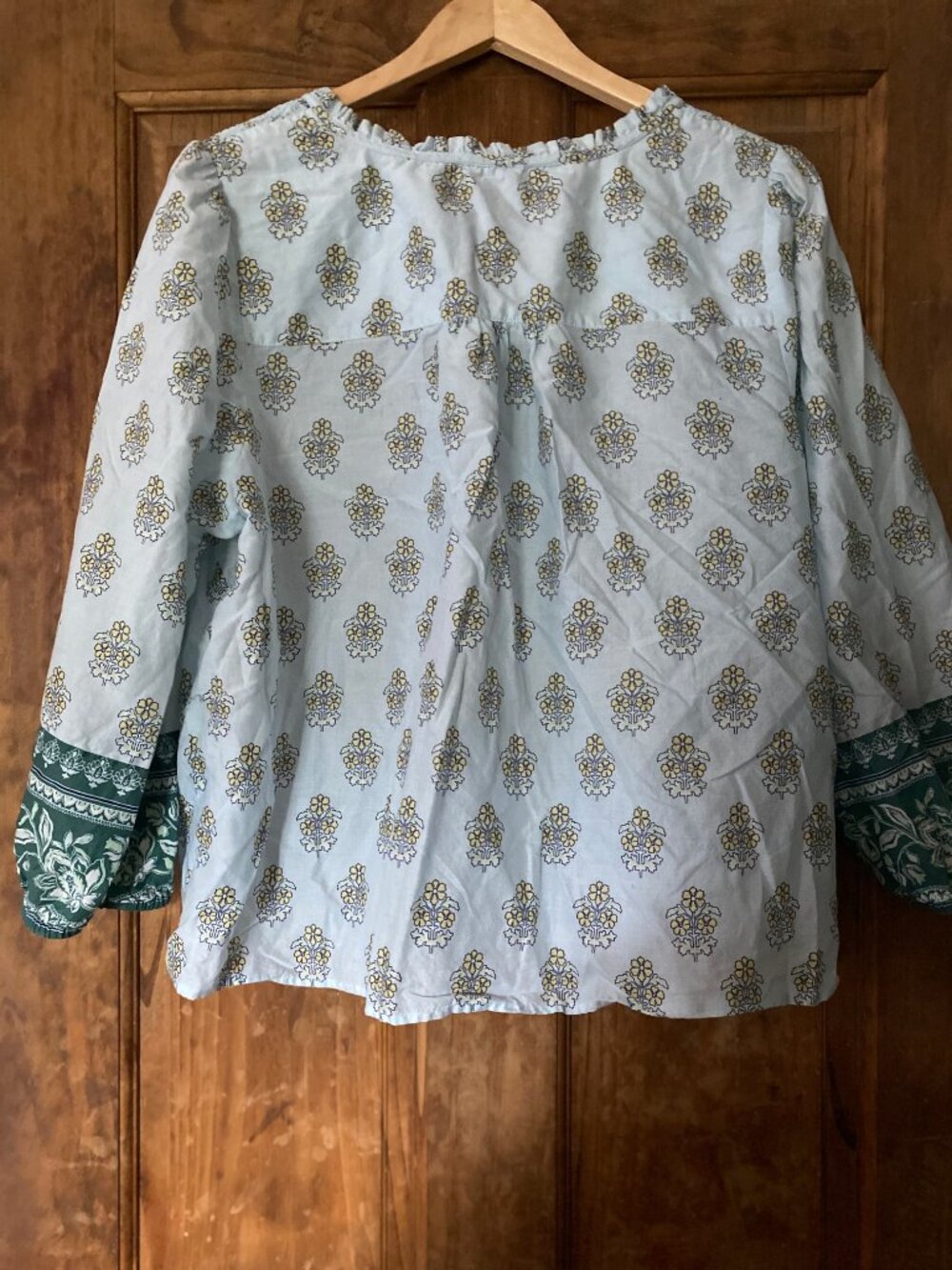 Talbots printed cotton blouse - Picture 2 of 4